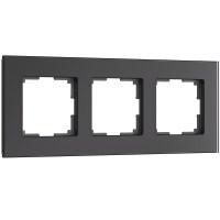 ramka-na-3-posta-senso-chernyy-steklo-soft-touch-w0033108-a064574-0001