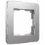 W0012606 Рамка на 1 пост Platinum (алюминий)