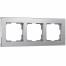 W0031706 Рамка на 3 поста Aluminium (алюминий)
