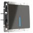 WL07-SW-1G-2W-LED Выключатель одноклавишный проходной с подсветкой (серо-коричневый)